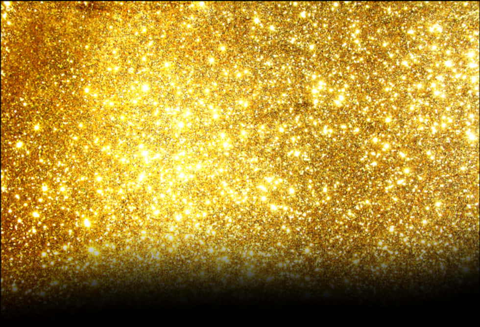 Golden Glitter Sparkle Texture PNG
