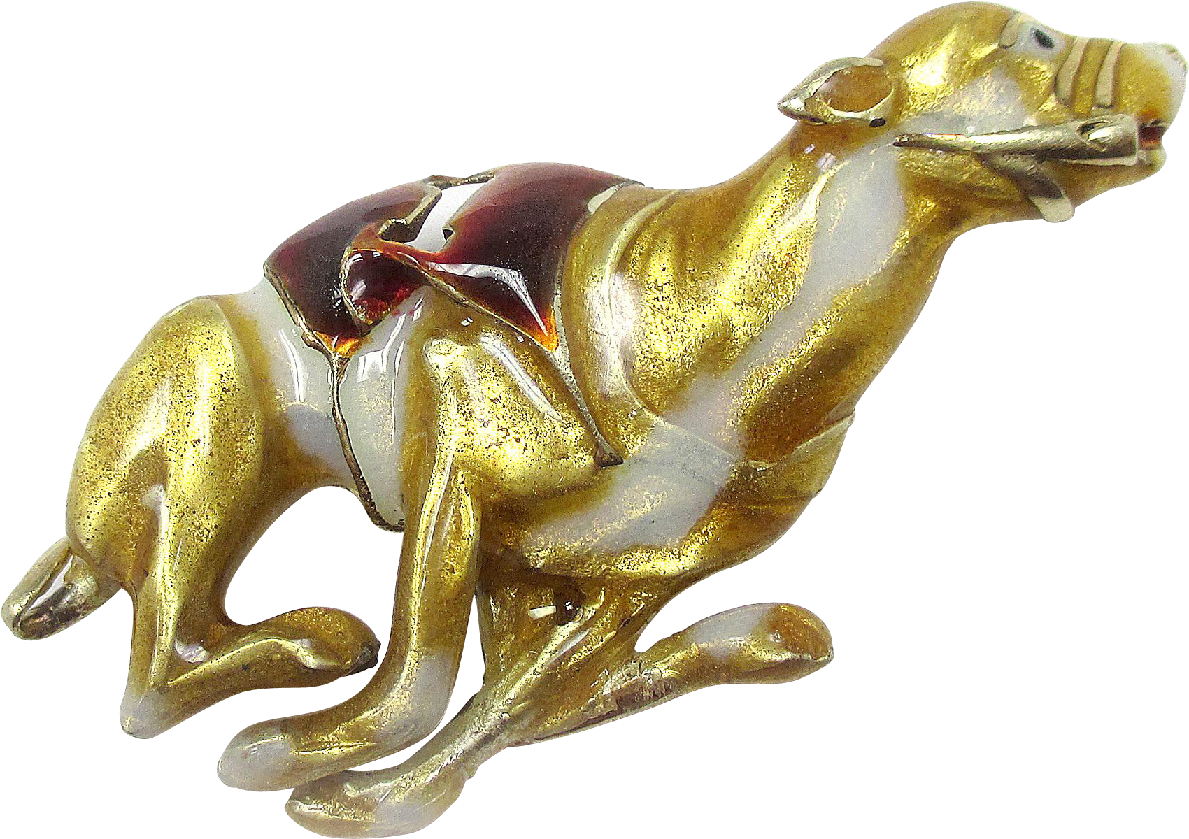 Golden Greyhound Figurine PNG