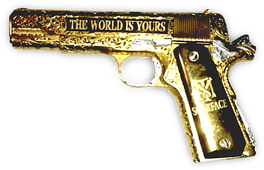 Golden Gun The World Is Yours PNG