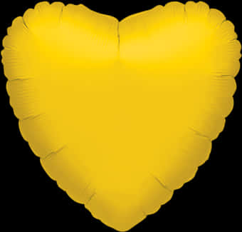 Golden Heart Balloon PNG