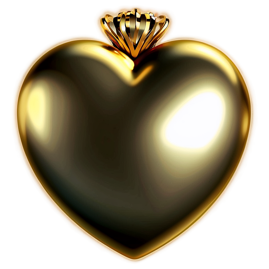 Golden Heart Clipart Luxury Png 40 PNG