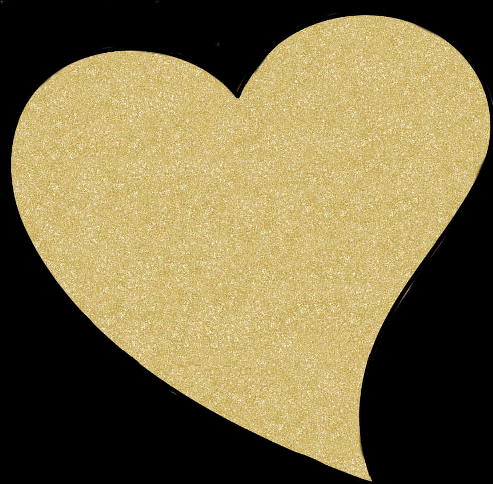Golden Heart Shimmer Texture PNG