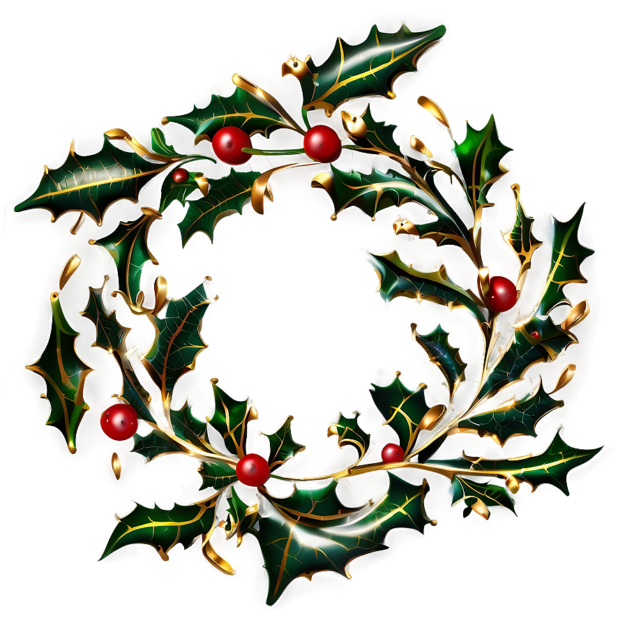 Golden Holly Png Ngn PNG