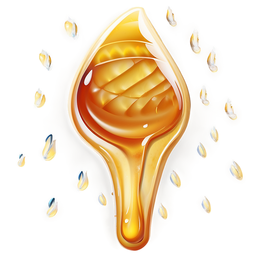 Golden Honey Drizzle Png 05242024 PNG