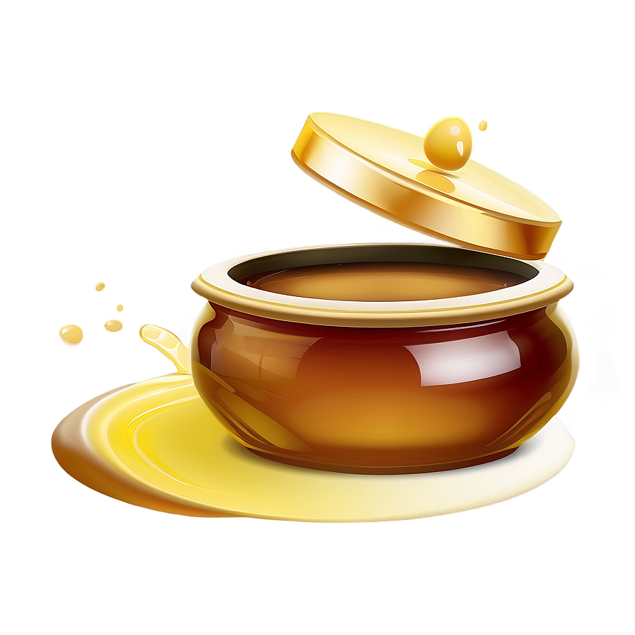 Golden Honey Jar Png 66 PNG