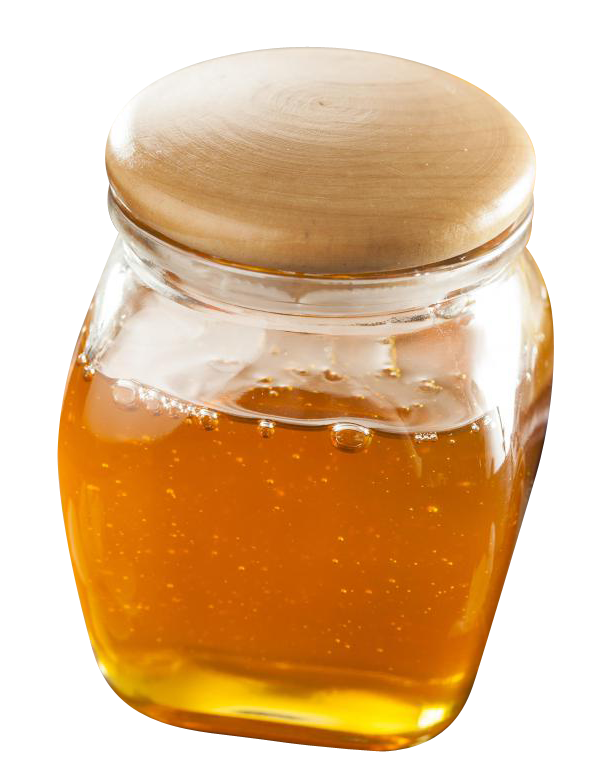 Golden Honey Jar Transparent Background PNG