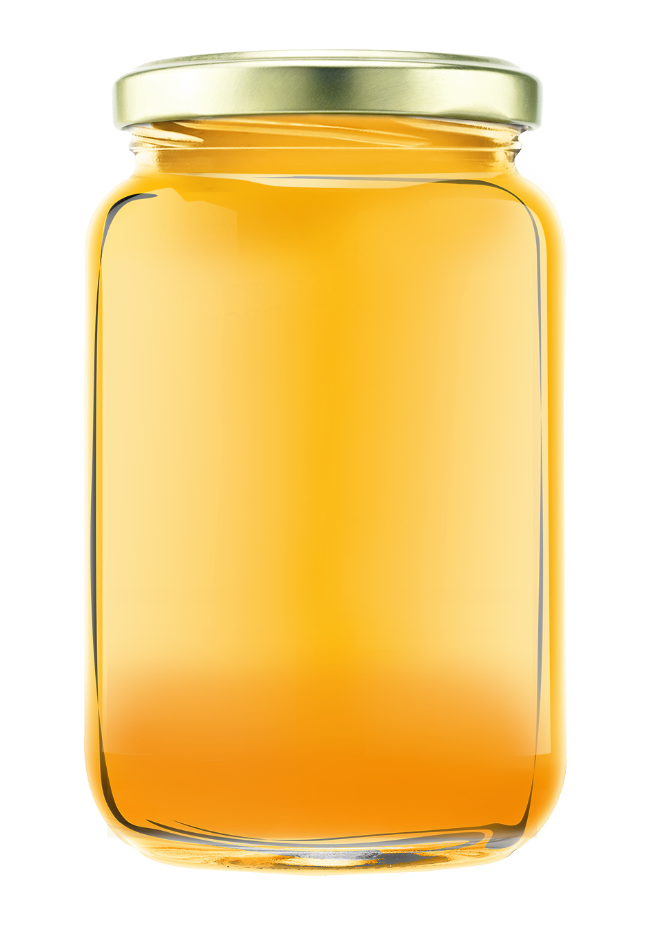 Golden Honey Jar Transparent Background.png PNG