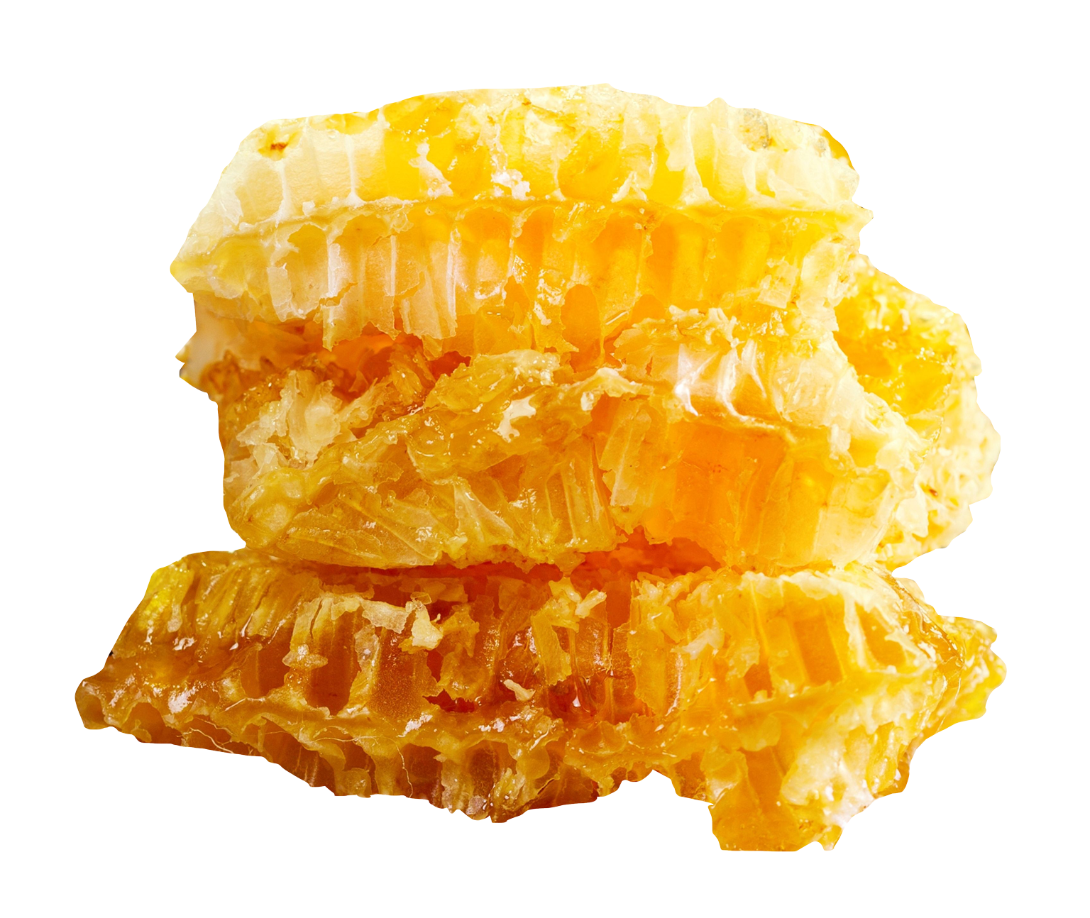 Golden Honeycomb Pieces PNG