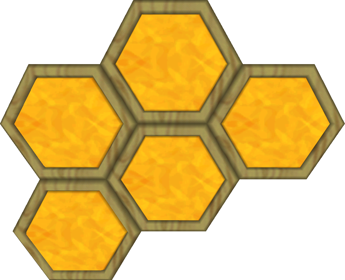Golden Honeycomb Texture PNG