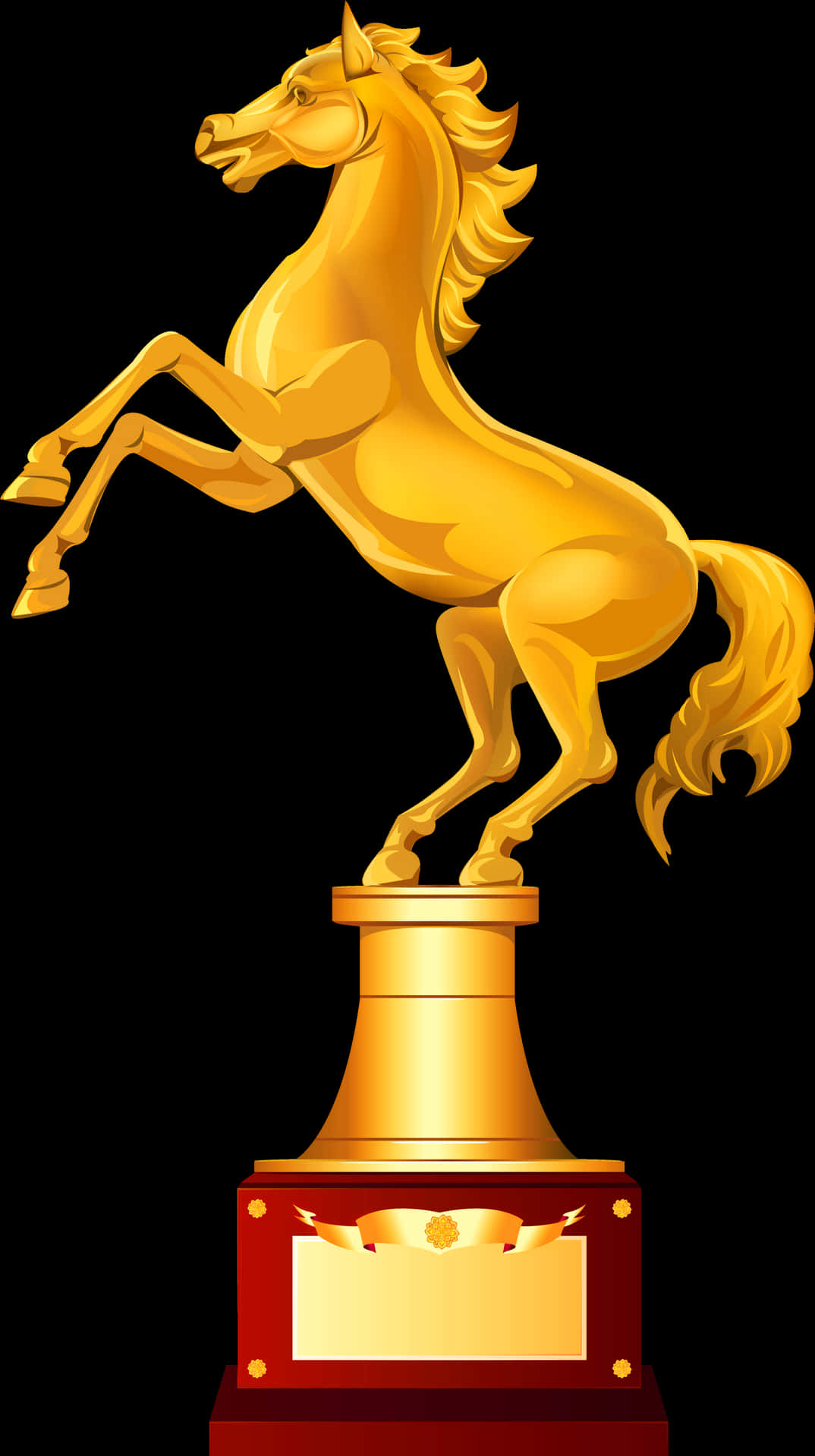Golden Horse Trophy PNG