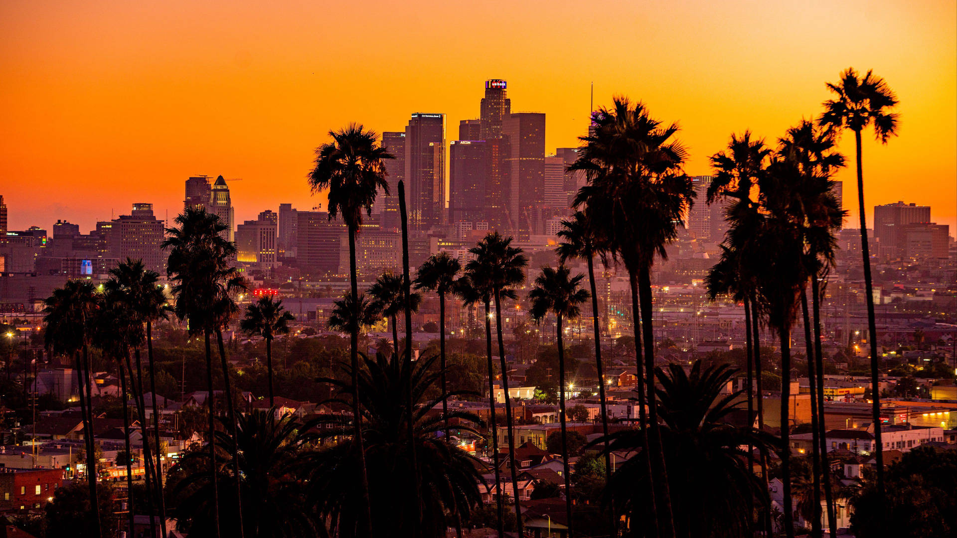 Golden Hour In Los Angeles 4k Wallpaper