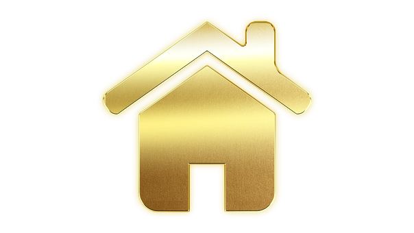 Golden House Icon PNG