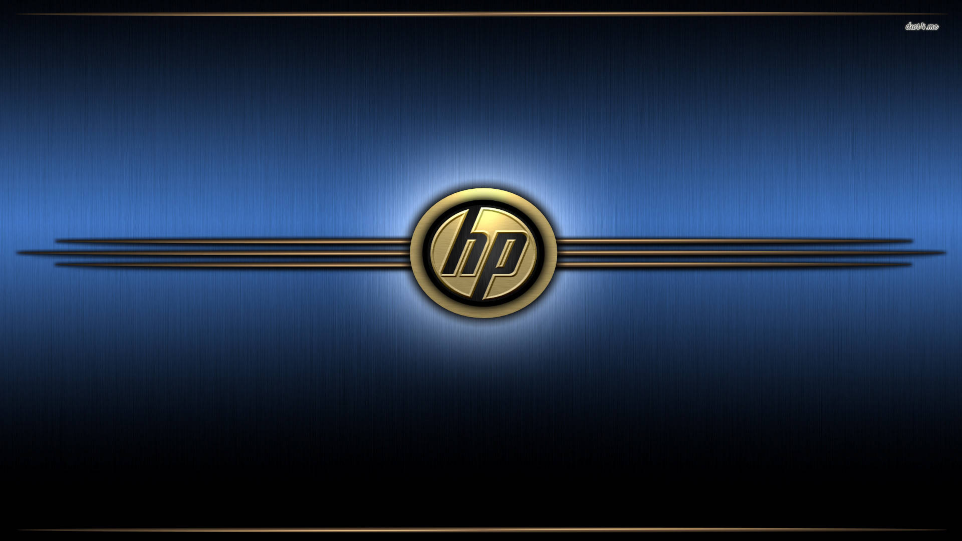 Golden Hp Laptop Logo