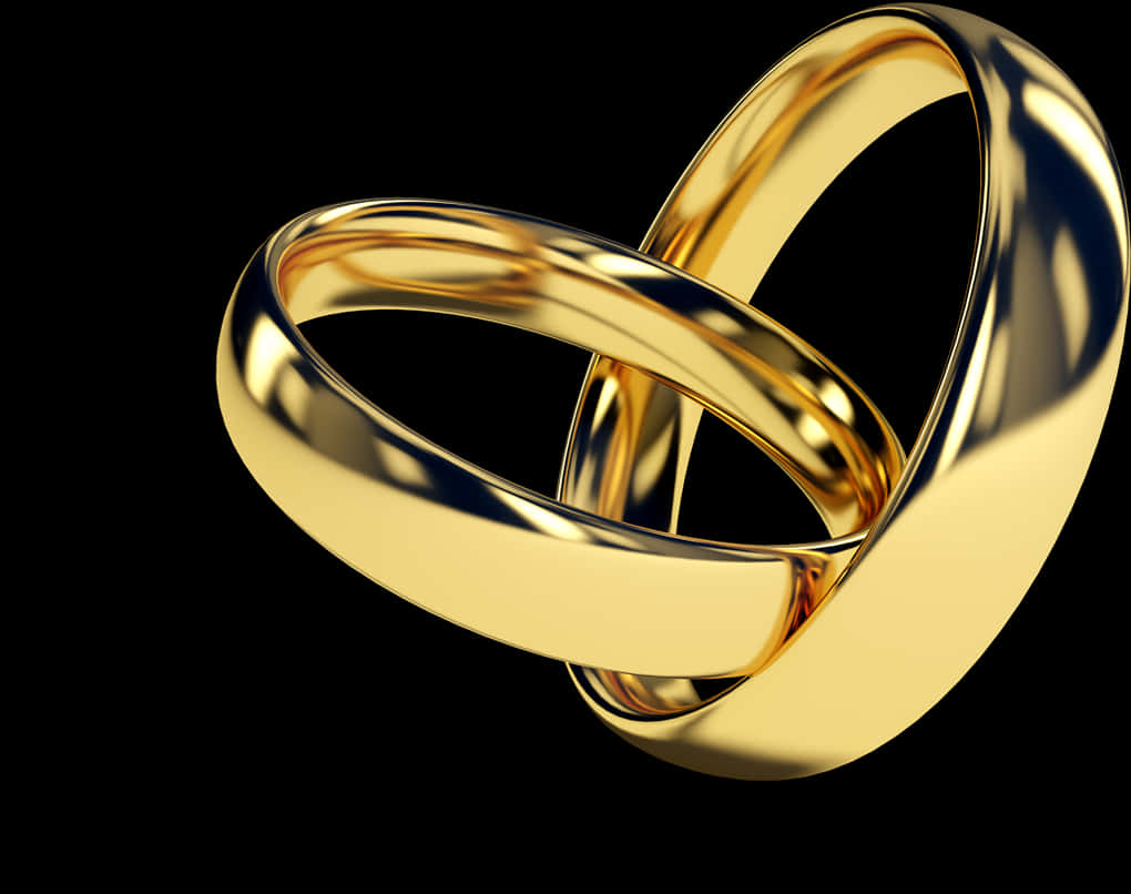 Golden Infinity Ring Concept PNG