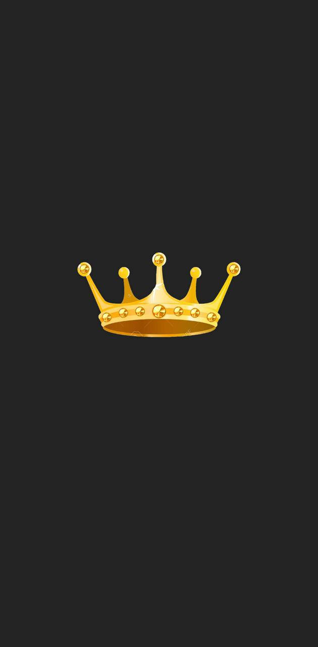 Golden King And Queen Crown Vector Wallpaper
