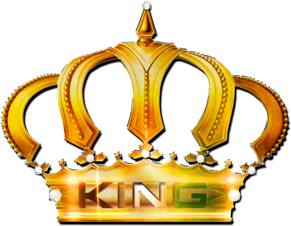 Golden King Crown Logo PNG