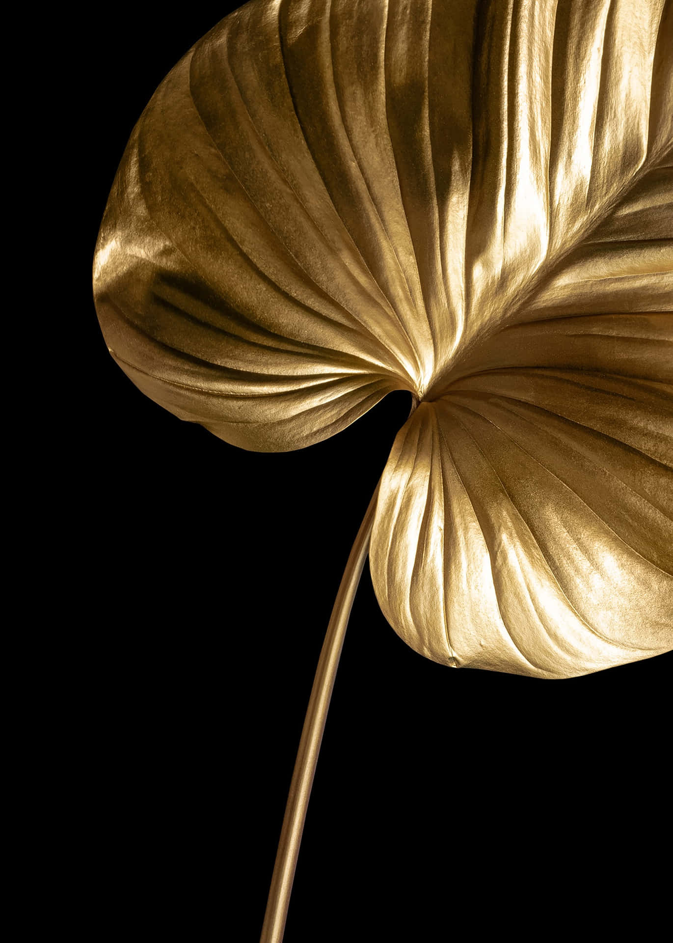 Golden Leaf Elegance Wallpaper