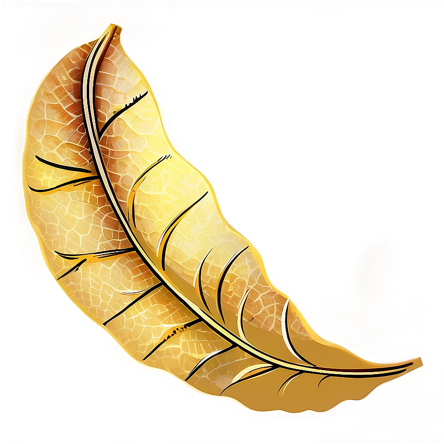 Golden Leaf Png 05032024 PNG