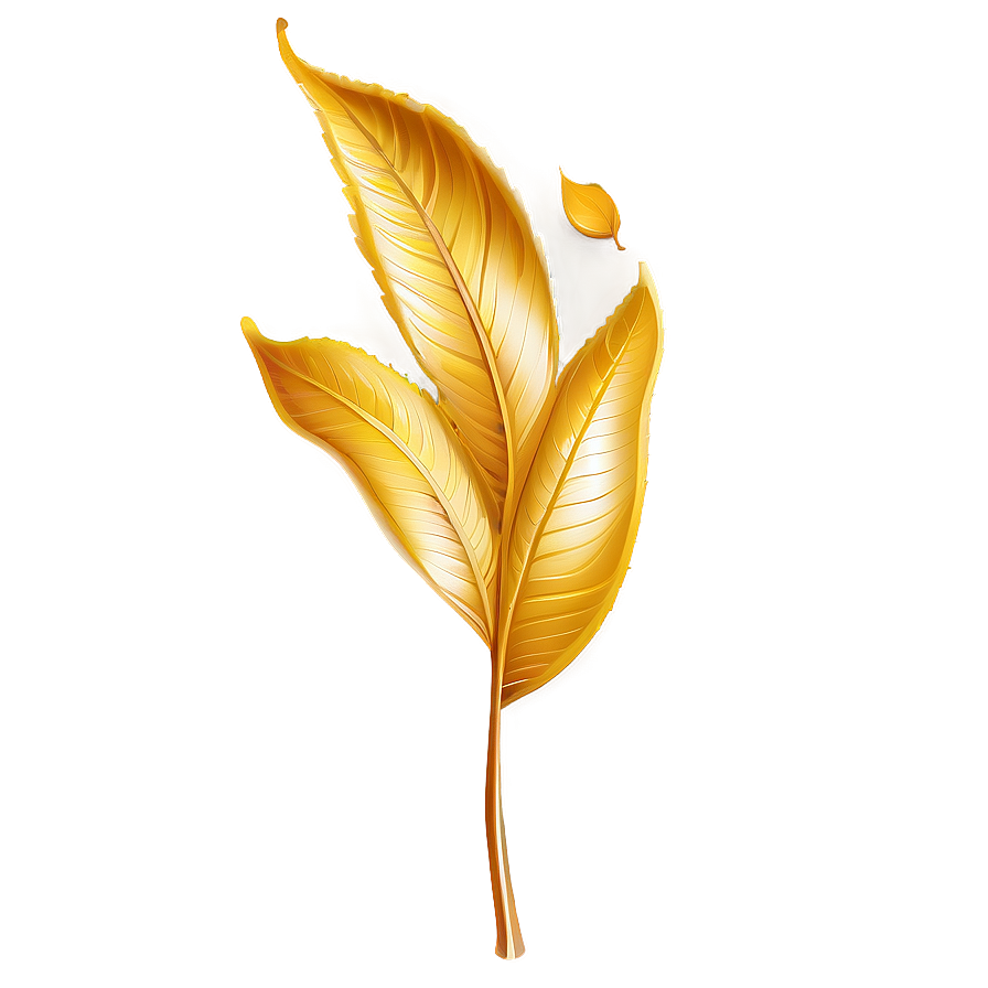 Golden Leaf Png 05032024 PNG