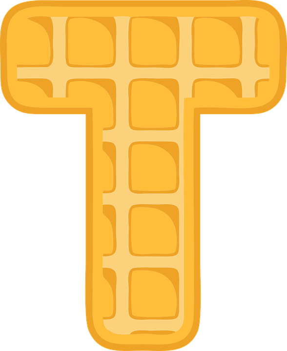 Golden Letter T Icon PNG