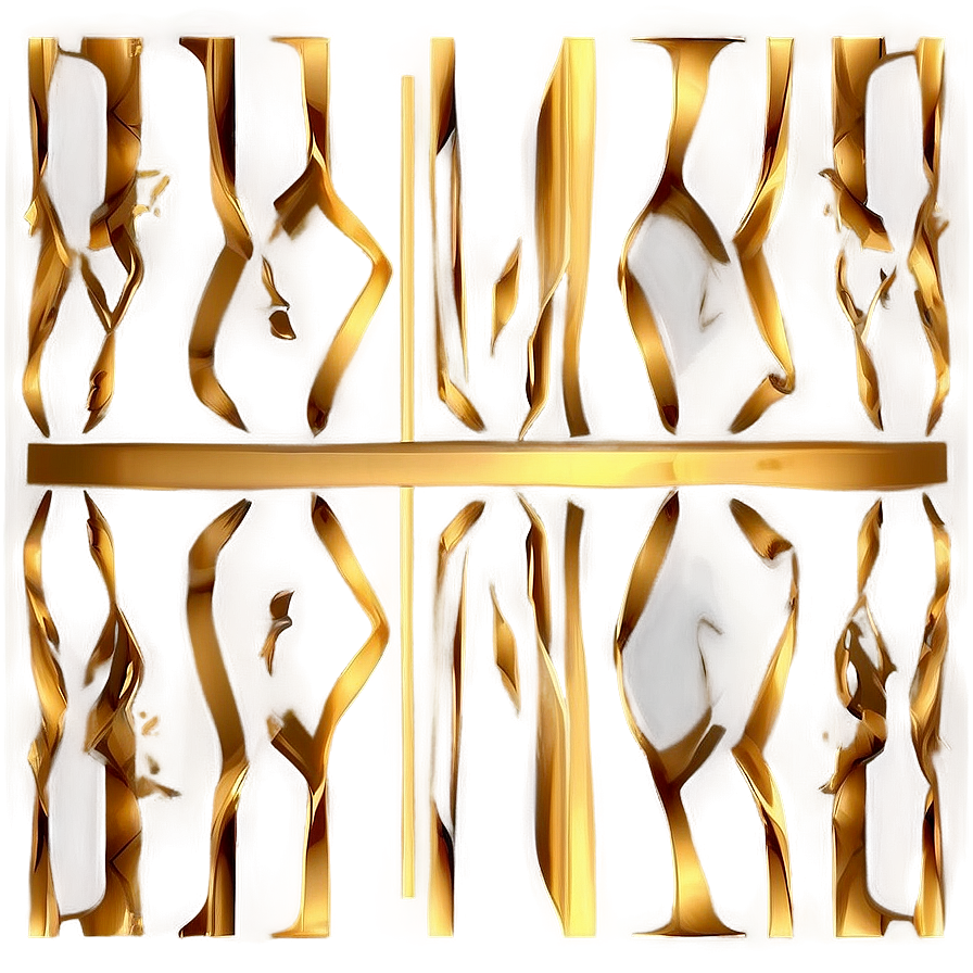 Golden Line Abstract Png 06262024 PNG