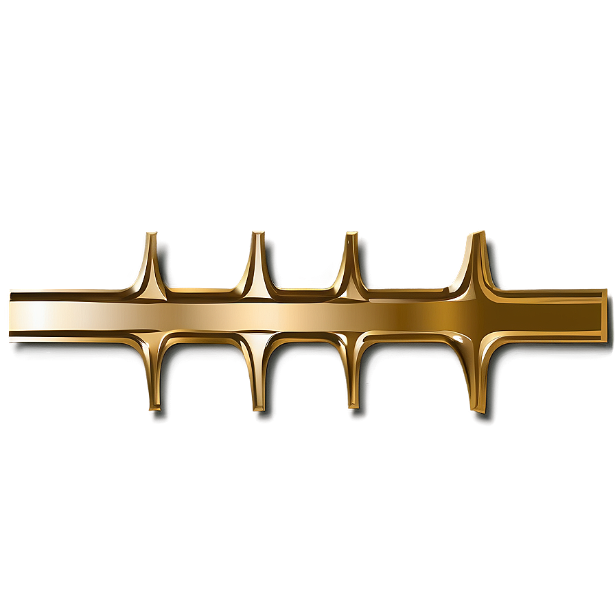 Golden Line Frame Outline Png 06262024 PNG