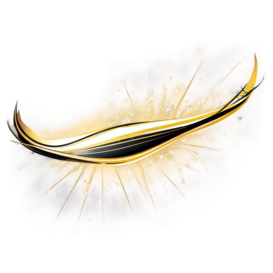 Golden Line Sunburst Effect Png 06262024 PNG