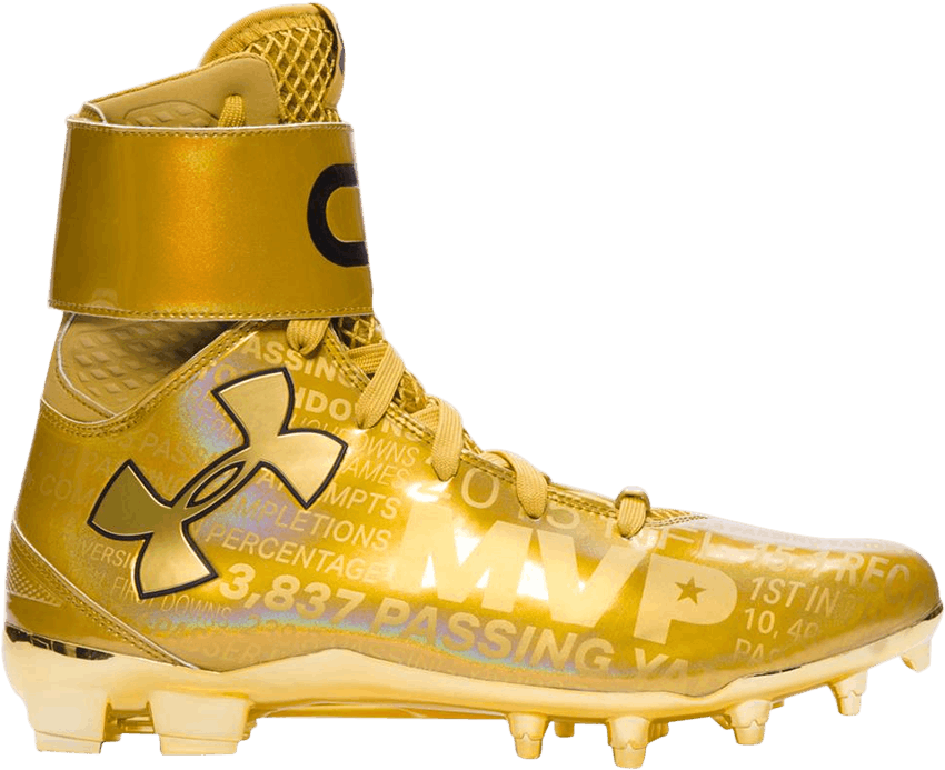 Golden M V P Football Cleat PNG
