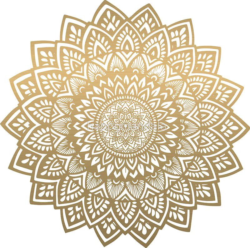 Golden Mandala Artwork PNG