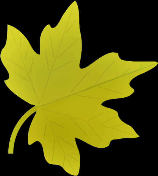 Golden Maple Leaf Clipart PNG