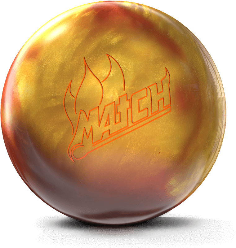 Golden Match Bowling Ball PNG