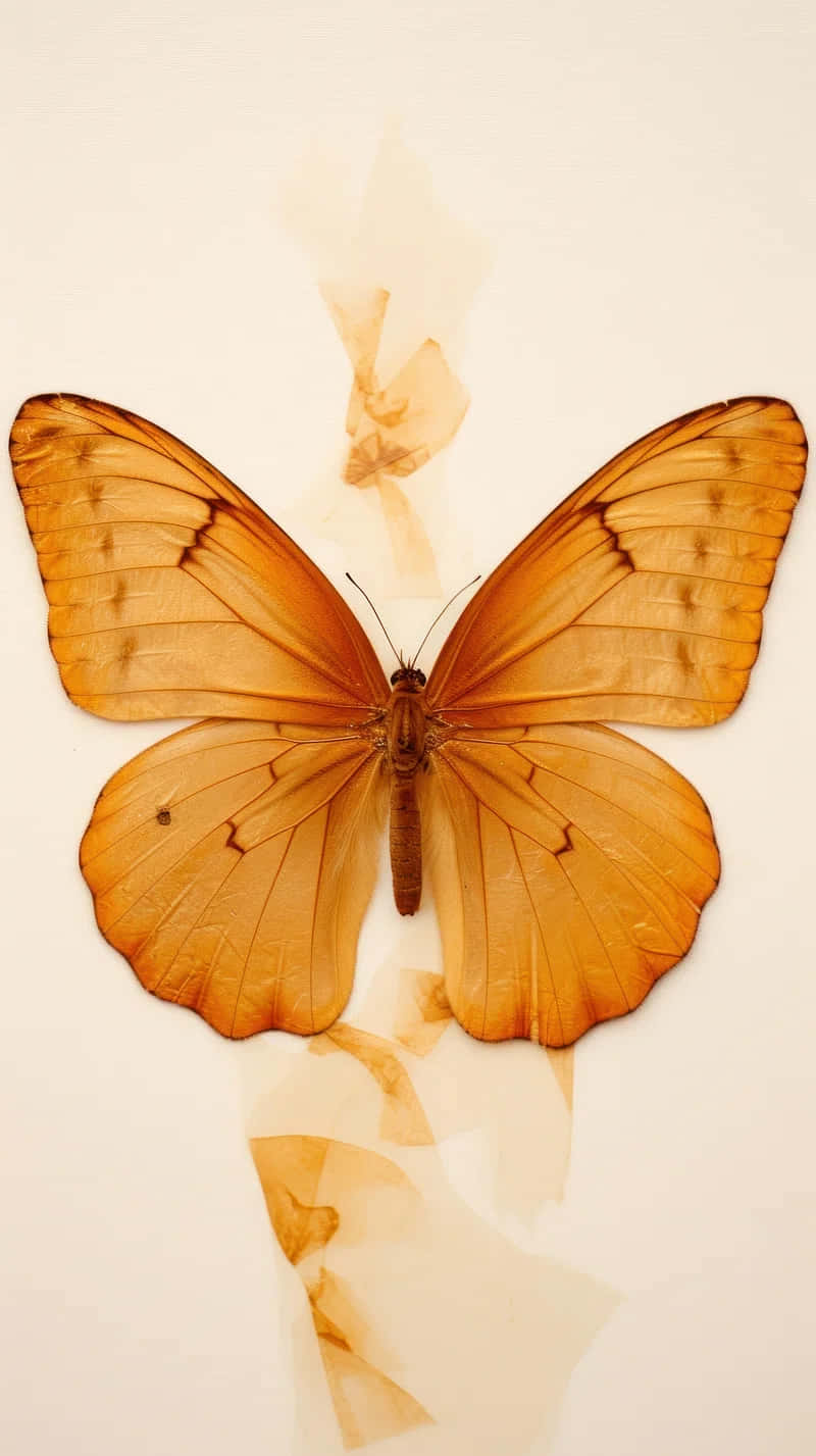 Golden Moth Symmetry Aesthetic.jpg Wallpaper
