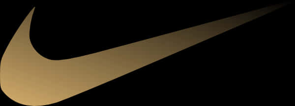Golden Nike Swoosh Logo PNG