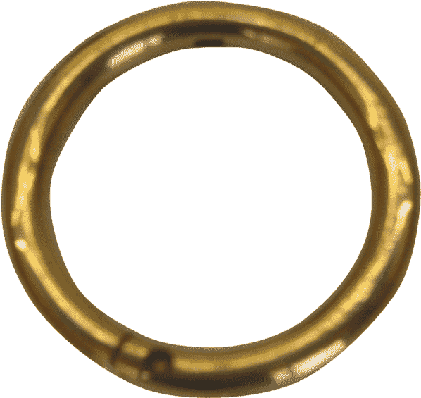 Golden Nose Ring Isolated PNG