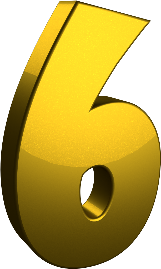 Golden Number63 D Graphic PNG
