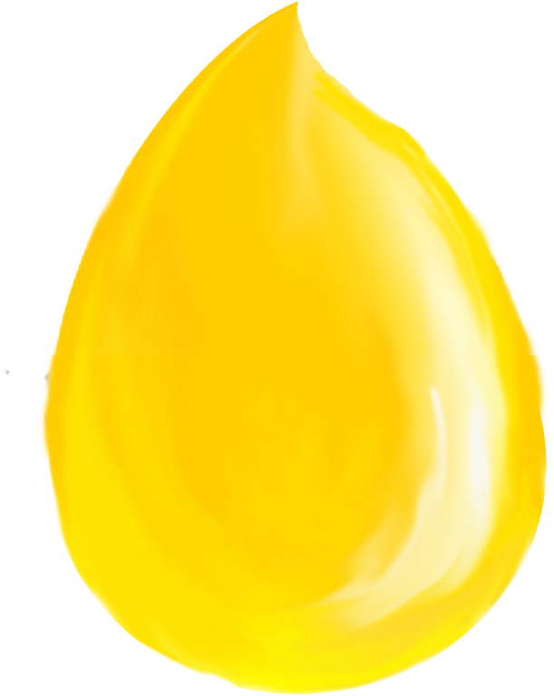 Golden Oil Drop Graphic PNG
