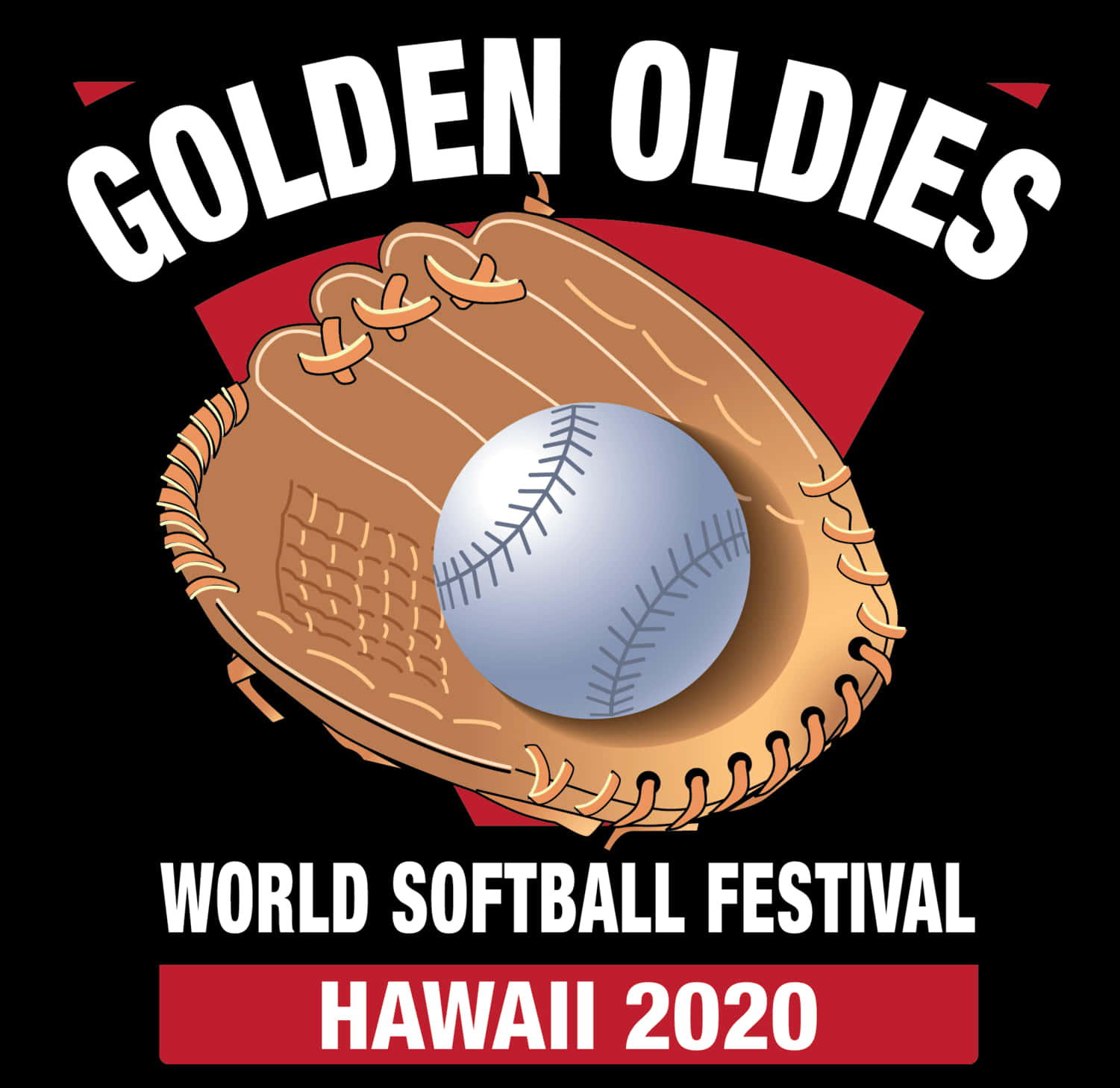 Golden Oldies World Softball Festival Hawaii2020 Logo PNG