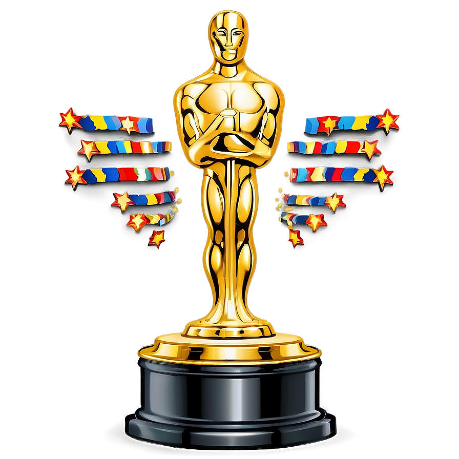 Golden Oscar Trophy Png Oqr PNG