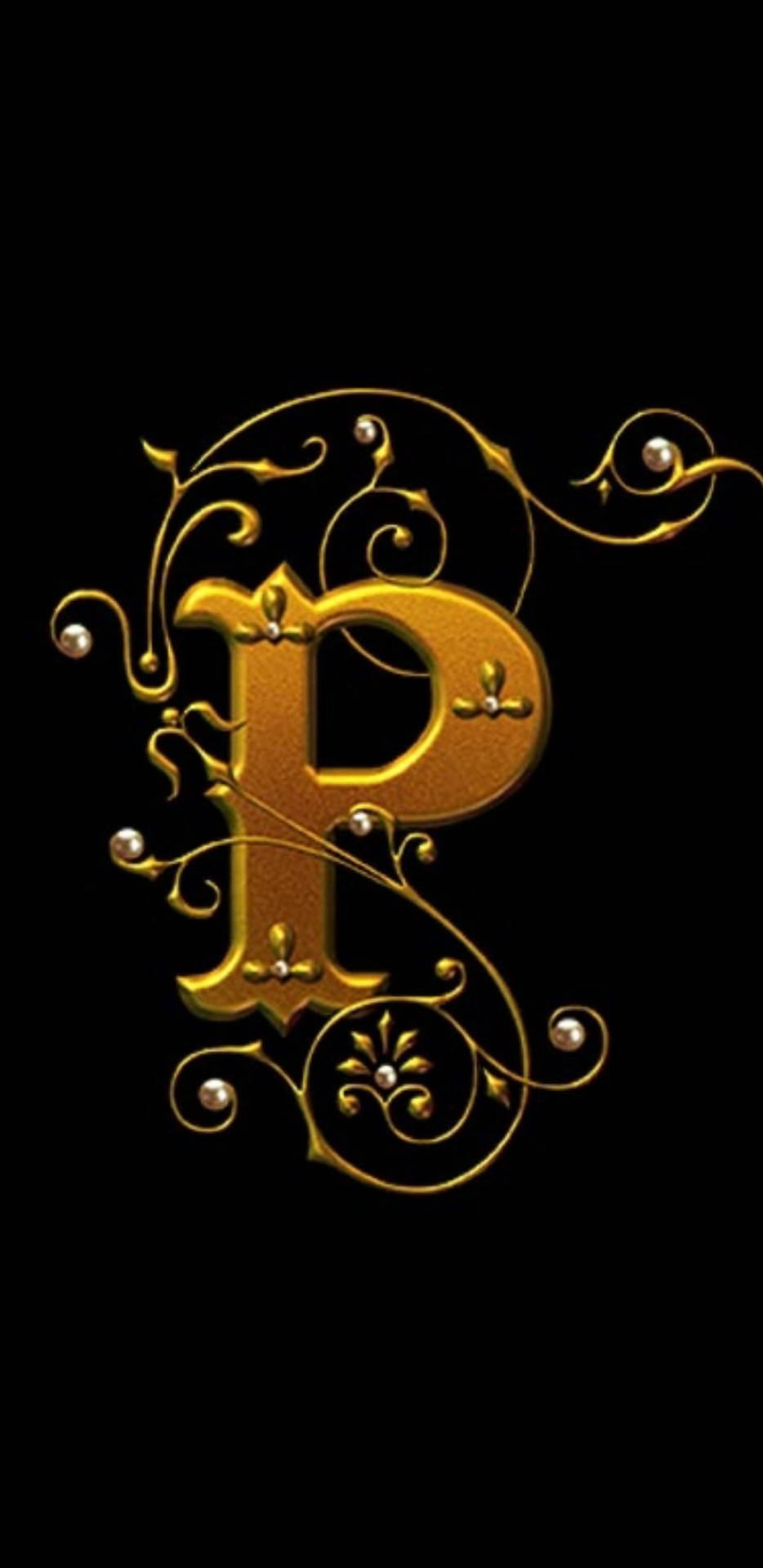Golden P Letter