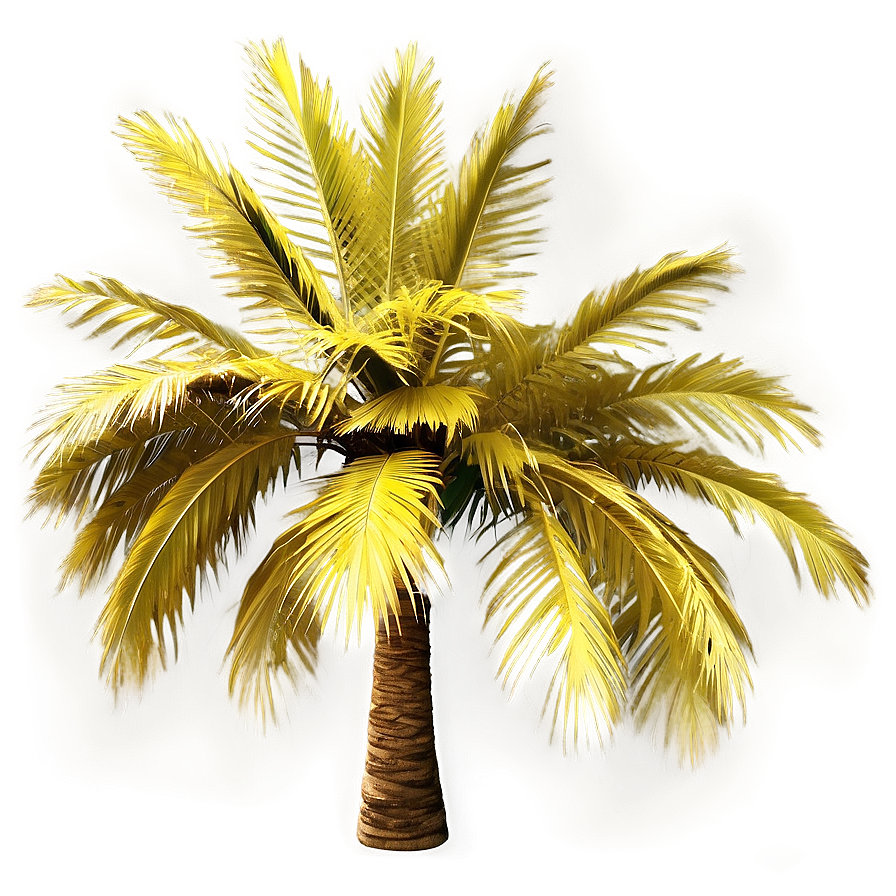 Golden Palm Tree Png 04292024 PNG