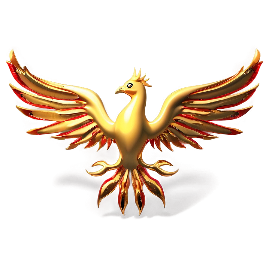 Golden Phoenix Rising Png 30 PNG