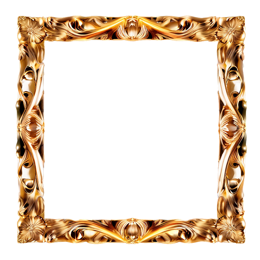 Download Golden Photo Frame Png Ahe | Wallpapers.com