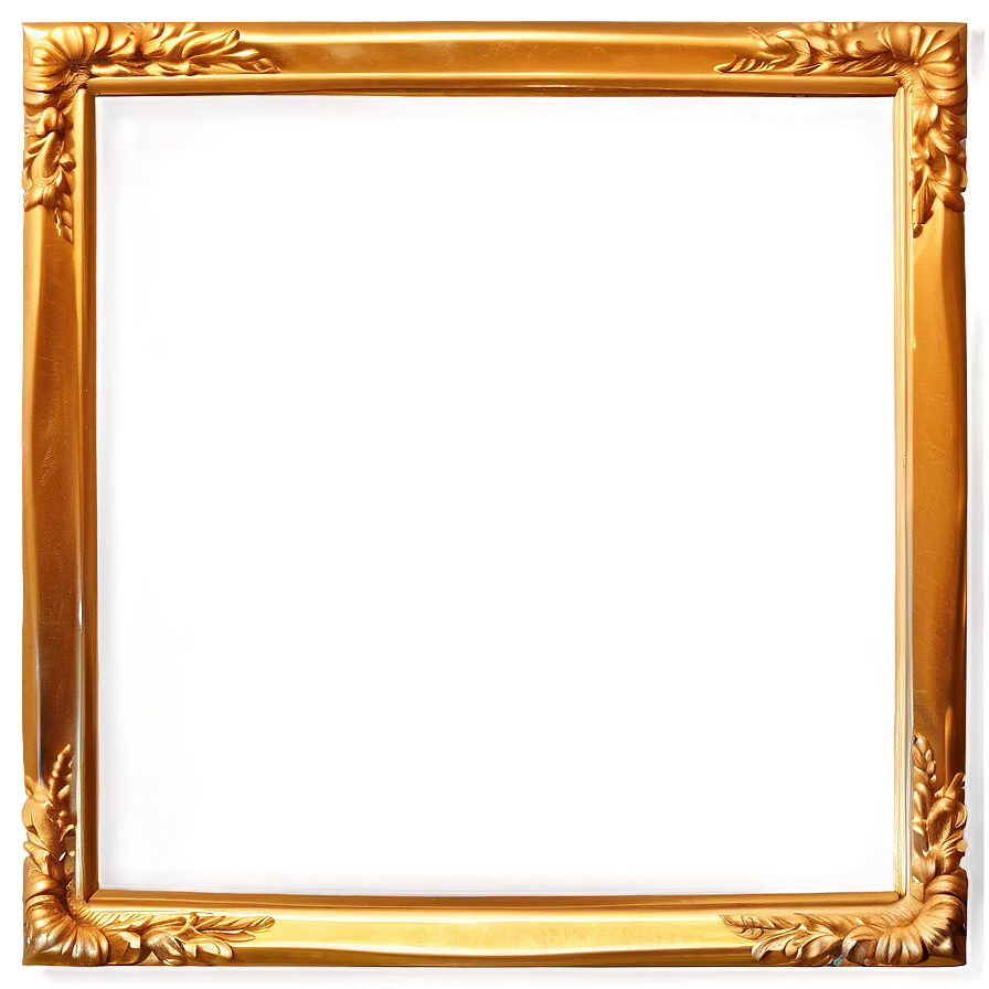 Golden Picture Frame Png 17 PNG