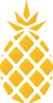 Golden Pineapple Icon PNG