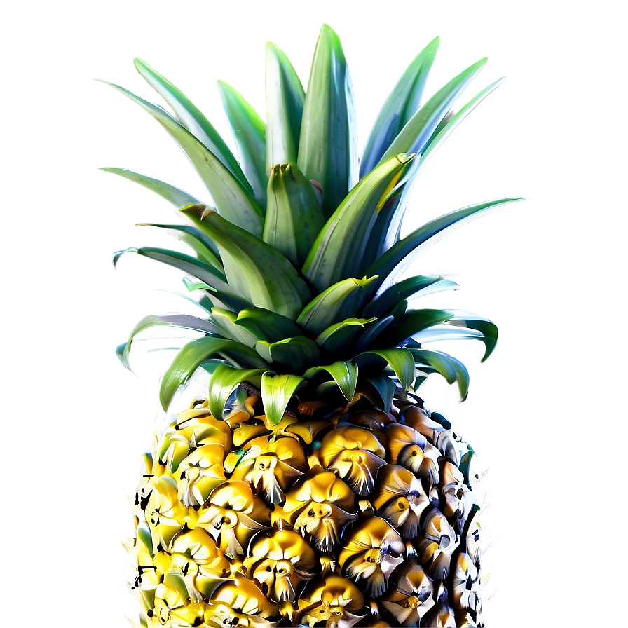 Golden Pineapple Png 05032024 PNG