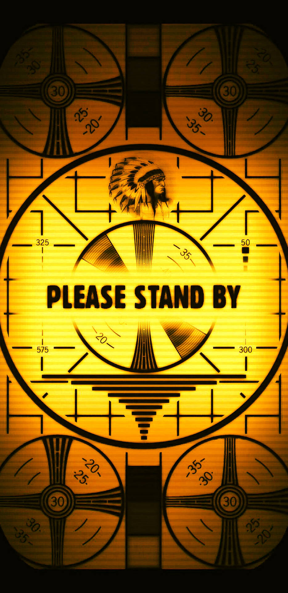 Golden Please Stand By Wallpaper