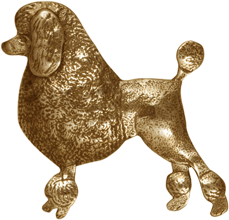 Download Golden Poodle Statuette | Wallpapers.com