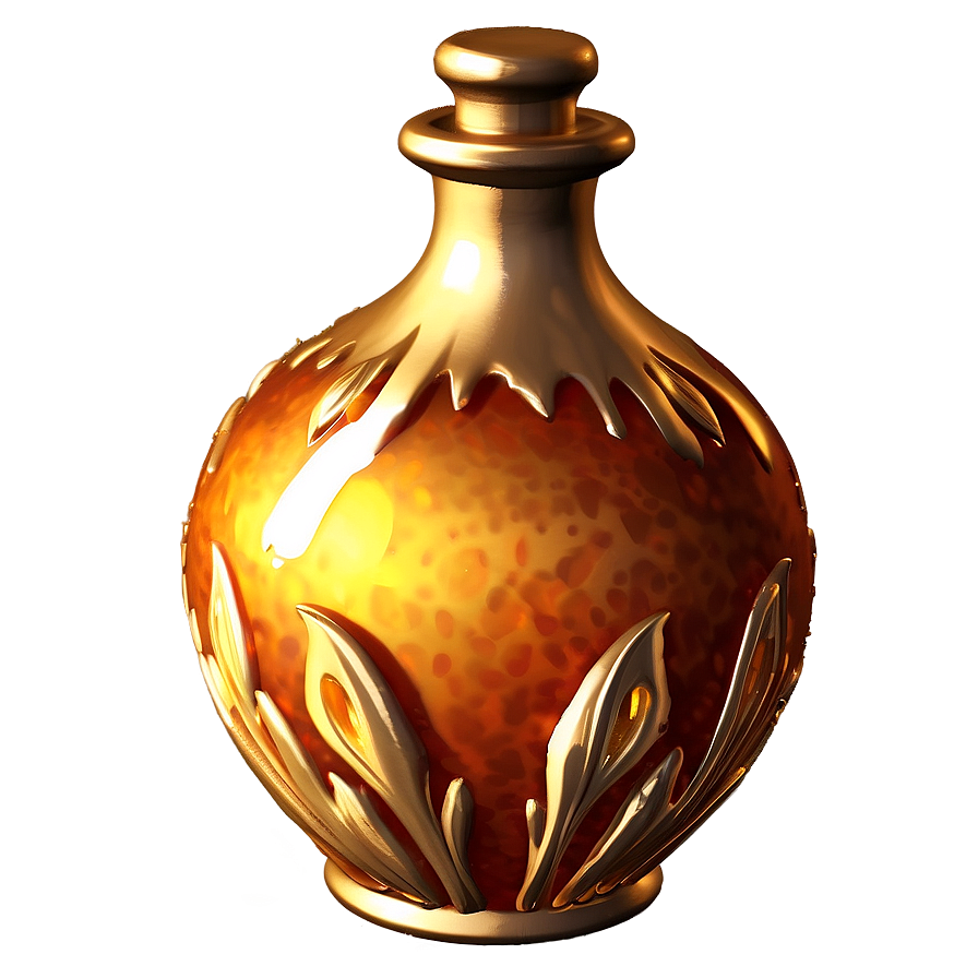 Golden Potion Bottle Png Ybv PNG