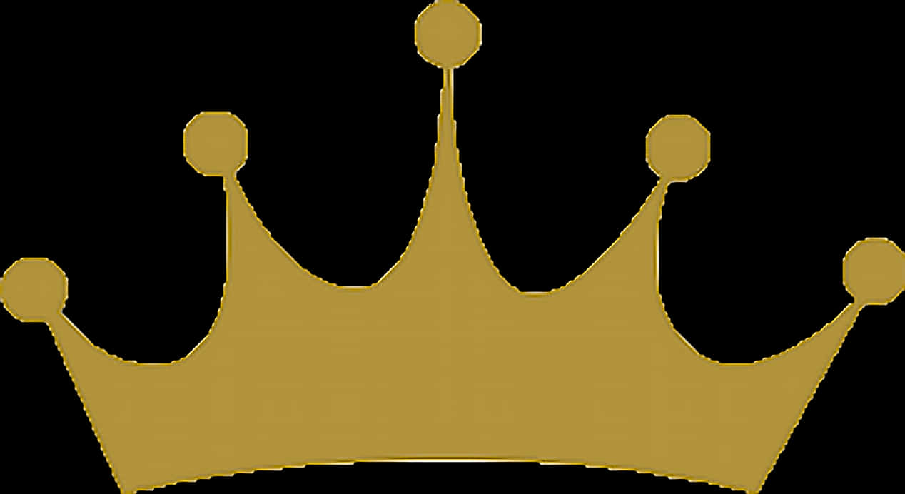 Golden Princess Crown Graphic PNG