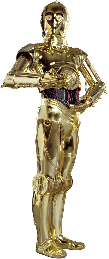 Golden Protocol Droid Star Wars PNG
